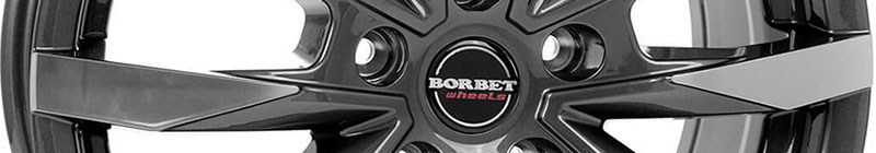 BORBET CW5 Anthracite brillant face polie