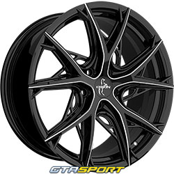 Jante alu KESKIN KT24 Black secret diamond 8.5x19 5x114.3 ET45