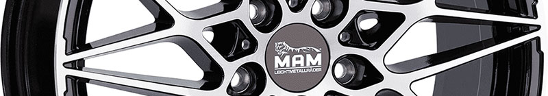 MAM B2 Noir brillant face polie