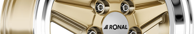 RONAL R9 Or rebord poli
