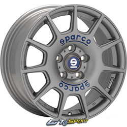 Jante alu SPARCO Terra Matt silver tech blue